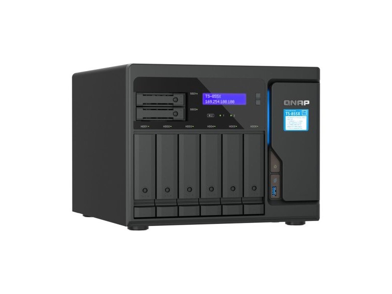 Мрежа за съхранение Qnap TS-855X-8G Черен