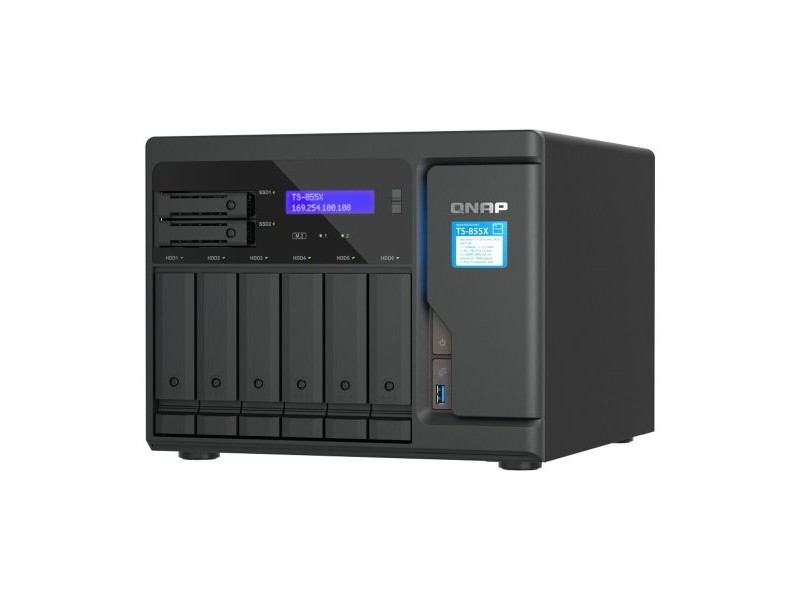 Мрежа за съхранение Qnap TS-855X-8G Черен