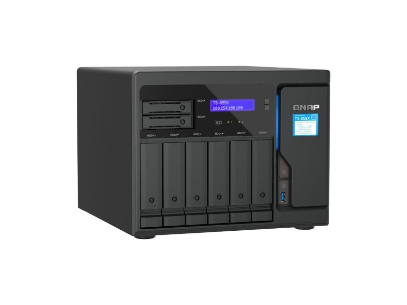 Мрежа за съхранение Qnap TS-855X-8G Черен