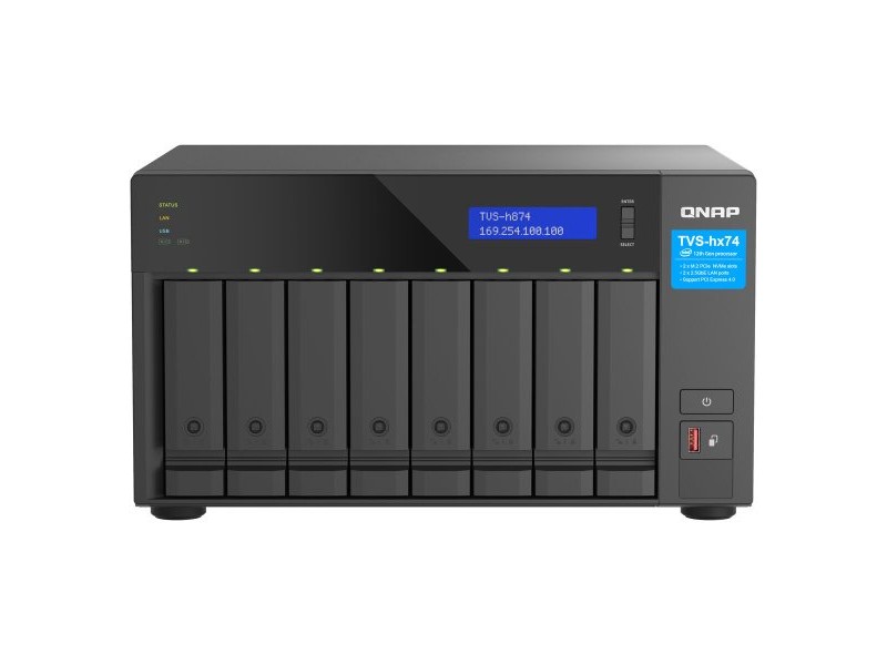 Мрежа за съхранение Qnap TVS-H874T-I9-64G Черен Мрежа за съхранение Qnap TVS-H874T-I9-64G Черен