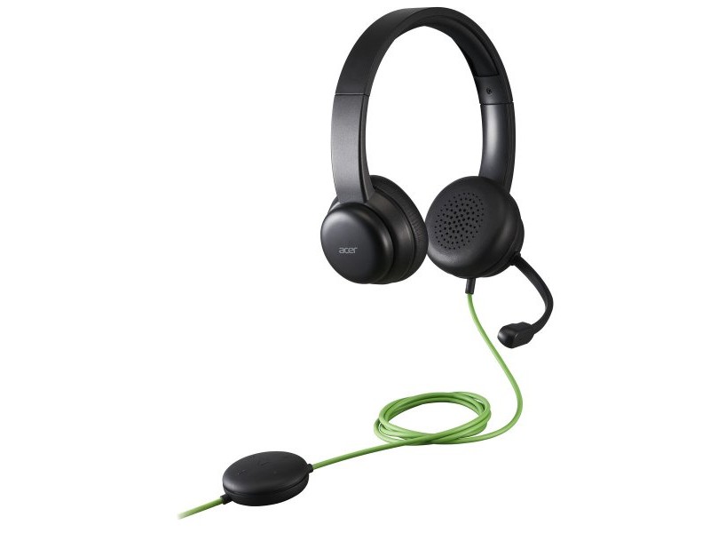 Слушалки с микрофон за игра Acer AHW250 Черен