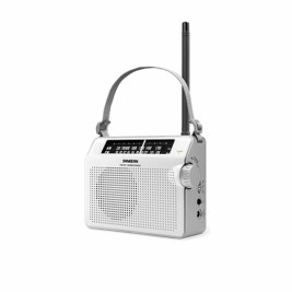 AM / FM радио Sangean Бял