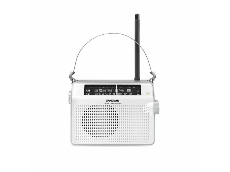AM / FM радио Sangean Бял