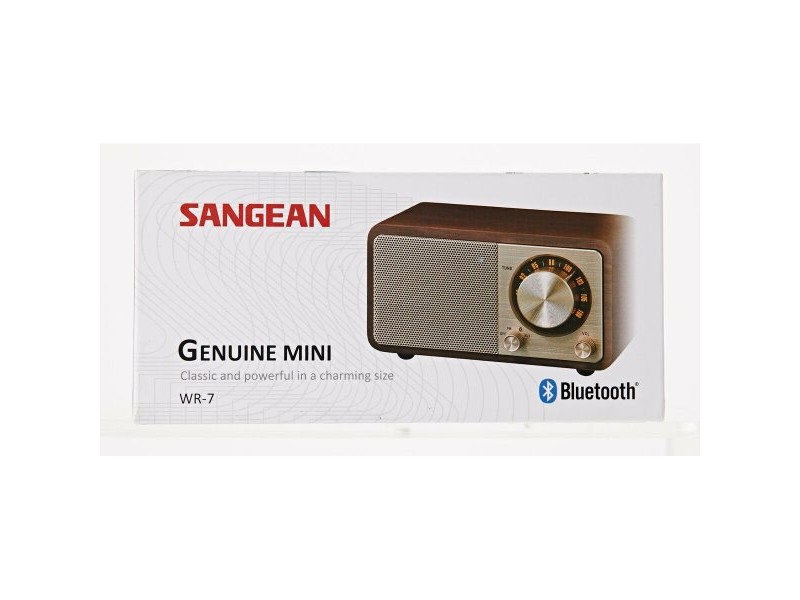 Преносимо блутут радио Sangean Ретро Дървен FM