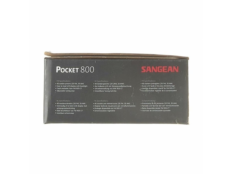 Преносимо дигитално радио Sangean DT-800 Черен AM/FM