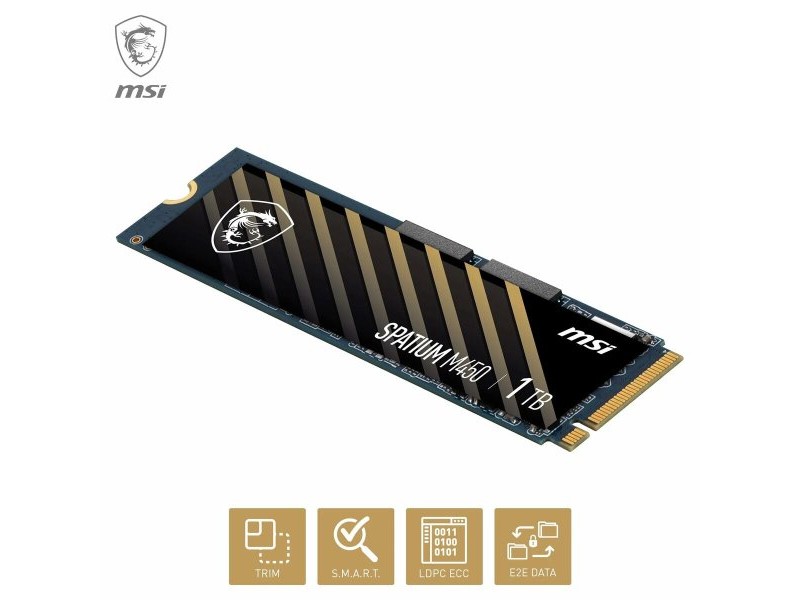 Твърд диск MSI SPATIUM M450 500 GB SSD