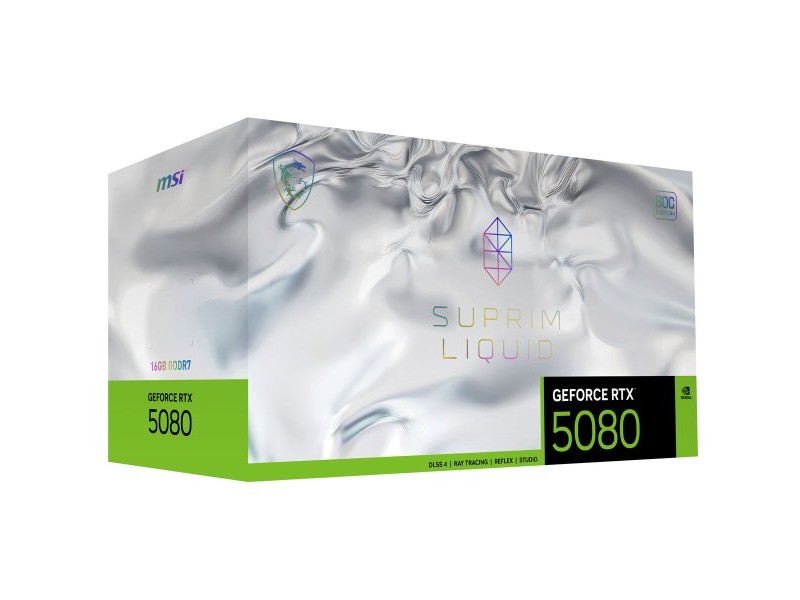 Графична карта MSI RTX 5080 16G SUPRIM LIQUID SOC GEFORCE RTX 5080 16 GB GDDR7