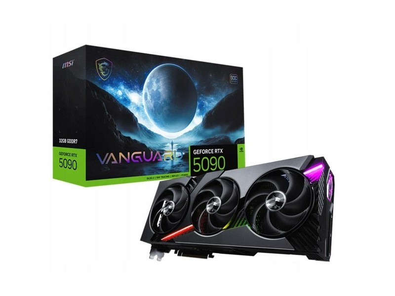 Графична карта MSI RTX 5090 32G VANGUARD SOC nvidia geforce rtx 5090 32 GB