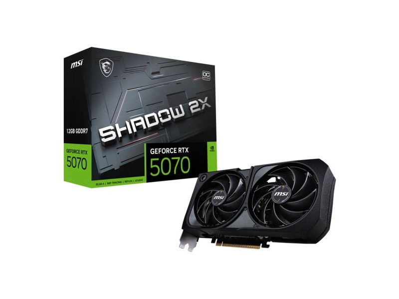 Графична карта MSI RTX 5070 12G SHADOW 2X OC nvidia geforce rtx 5070 12 GB GDDR7 Графична карта MSI RTX 5070 12G SHADOW 2X OC nvidia geforce rtx 5070 12 GB GDDR7