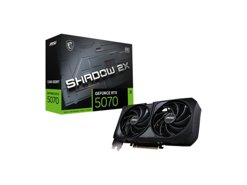 Графична карта MSI RTX 5070 12G SHADOW 2X OC nvidia geforce rtx 5070 12 GB GDDR7 Графична карта MSI RTX 5070 12G SHADOW 2X OC nvidia geforce rtx 5070 12 GB GDDR7