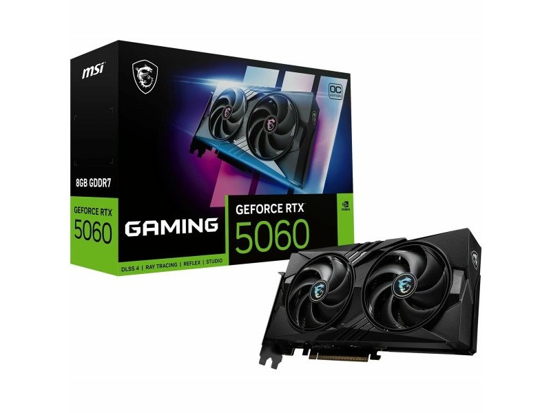 Графична карта MSI 912-V537-005 GEFORCE RTX 5060 8 GB GDDR6X GDDR7 Графична карта MSI 912-V537-005 GEFORCE RTX 5060 8 GB GDDR6X GDDR7
