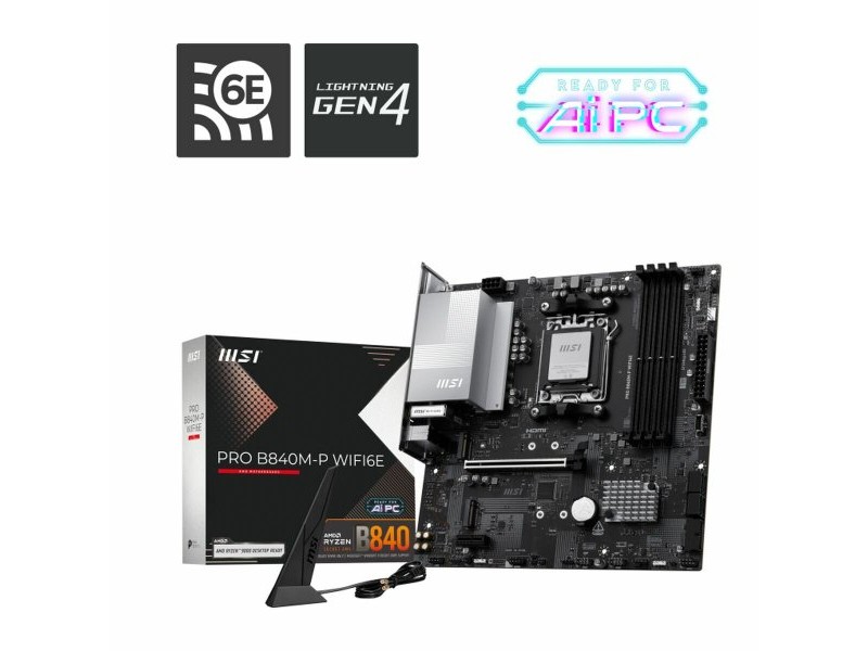 Дънна платка MSI PRO B840M-P WIFI6E AMD AM5 AMD