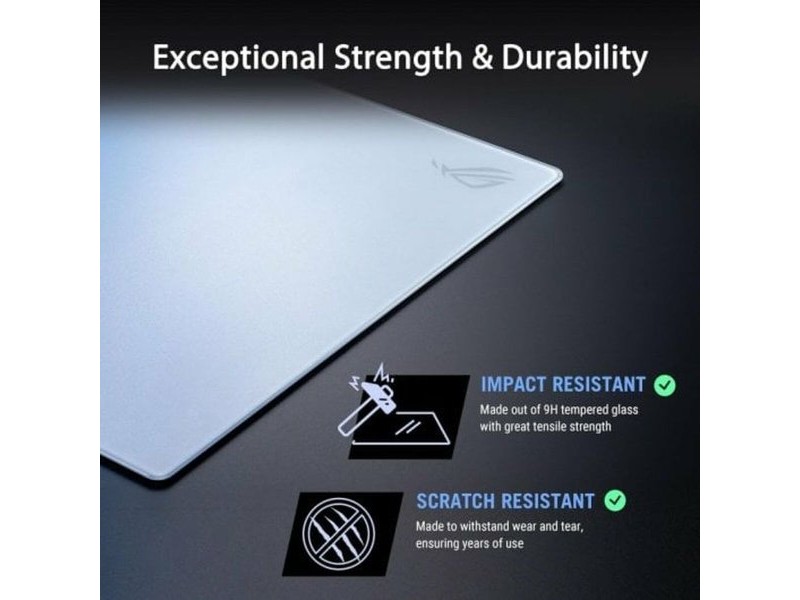Подложка за мишка Asus ROG Moonstone Ace L Бял