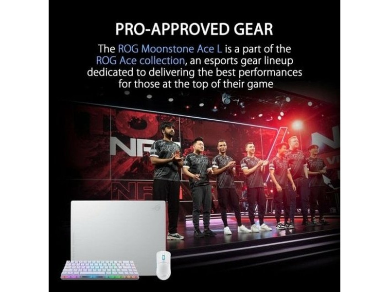 Подложка за мишка Asus ROG Moonstone Ace L Бял