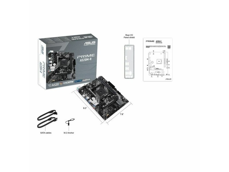 Дънна платка Asus 90MB1H60-M0EAY0 AMD A520 AMD AM4