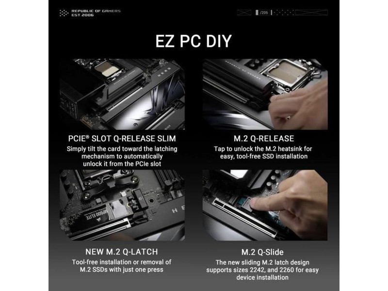 Дънна платка Asus CROSSHAIR X870E HERO AMD AMD X870E AMD AM5