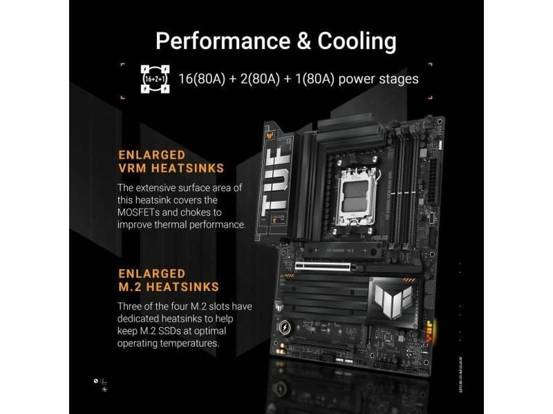 Дънна платка Asus TUF GAMING X870-PLUS WIFI AMD AM5 AMD