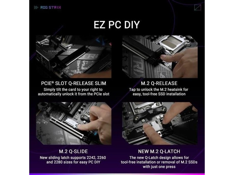 Дънна платка Asus STRIX X870-F GAMING WIFI AMD AM5 AMD