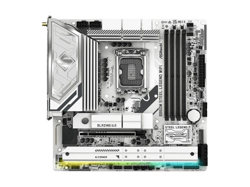 Дънна платка ASRock B860M Steel Legend WiFi Intel B860 LGA 1851