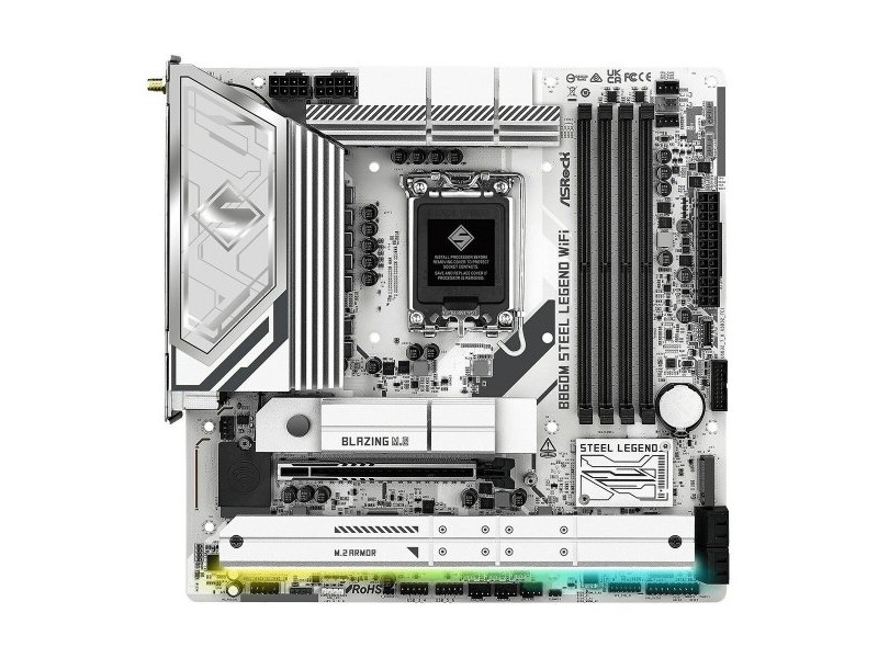 Дънна платка ASRock B860M Steel Legend WiFi Intel B860 LGA 1851