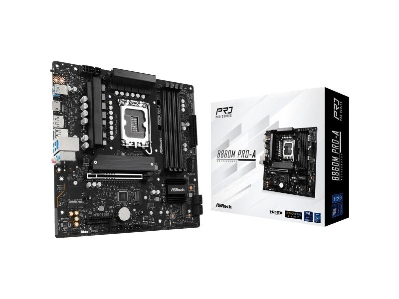 Дънна платка ASRock B860M Pro-A Intel B860 LGA 1851