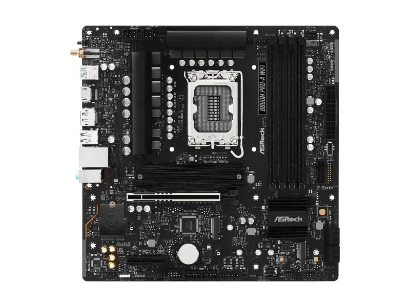 Дънна платка ASRock B860M Pro-A WiFi Intel B860 LGA 1851