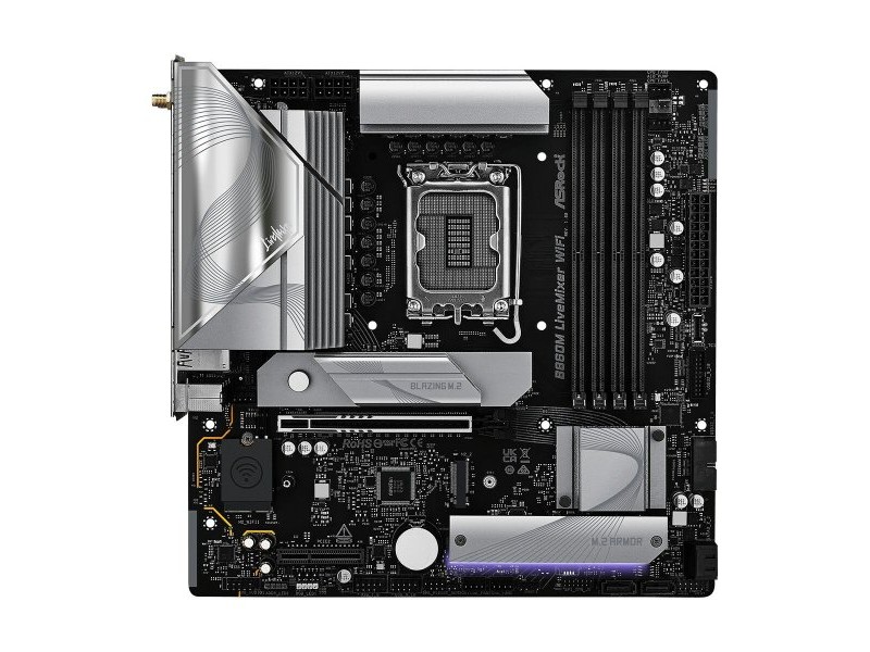 Дънна платка ASRock B860M LiveMixer WiFi Intel B860 LGA 1851