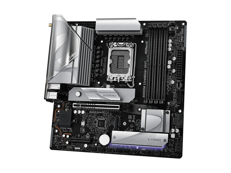 Дънна платка ASRock B860M LiveMixer WiFi Intel B860 LGA 1851