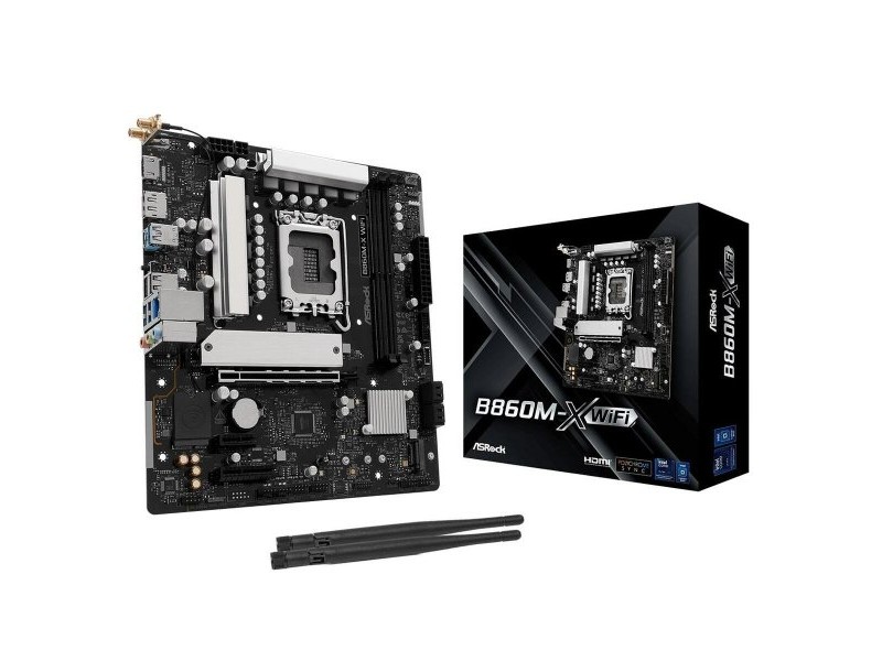 Дънна платка ASRock B860M-X WiFi Intel B860 LGA 1851
