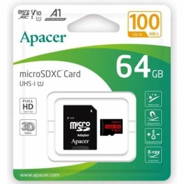 Mикро SD карта памет с адаптер Apacer XC UHS 1 64 GB