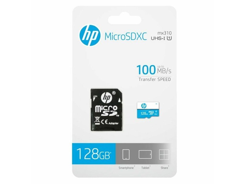 Mикро SD карта памет с адаптер HP HFUD128-1U1BA
