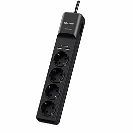 Табло с 4 гнезда с бутон за включване Cyberpower P0420SUD0-DE (1,8 m)