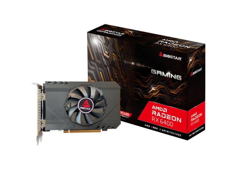 Графична карта Biostar VA6406RA46 4 GB GDDR6 AMD Radeon RX 6400 Графична карта Biostar VA6406RA46 4 GB GDDR6 AMD Radeon RX 6400