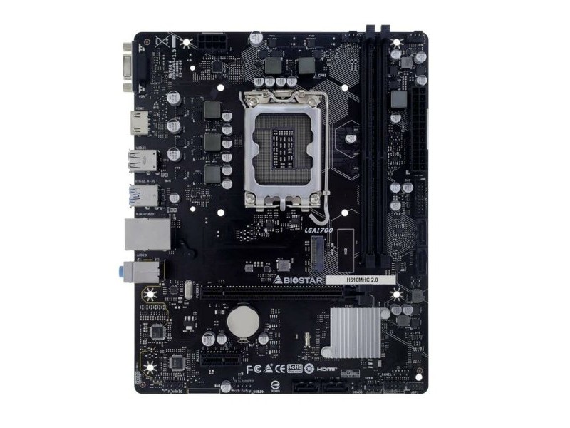 Дънна платка Biostar H610MHC 2.0 H610 LGA 1700