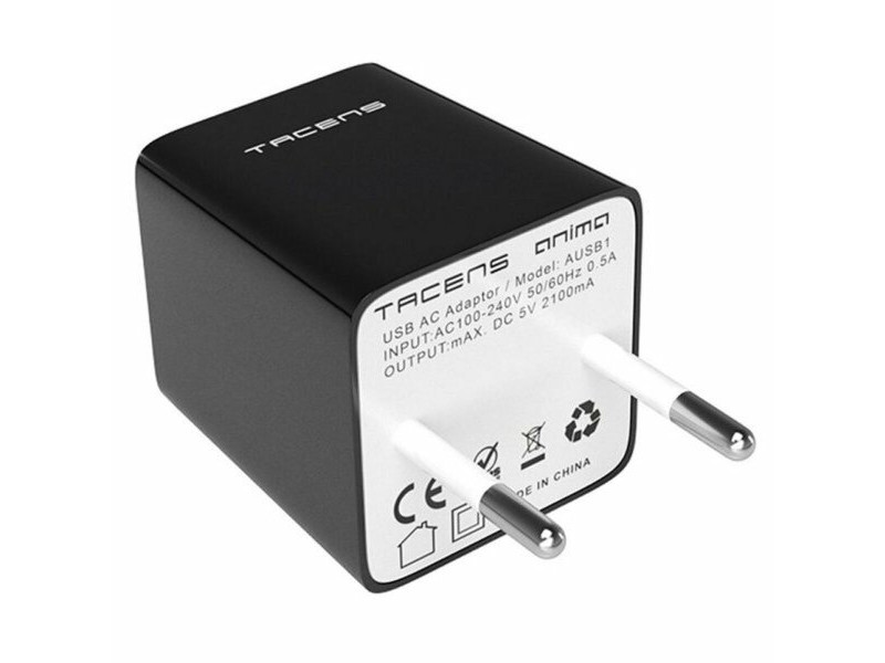 Зарядно за стена Tacens AUSB1 USB Anima Черен