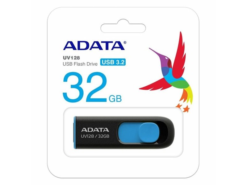 USB стик Adata AUV128-32G-RBE 32 GB Син Черен/Син