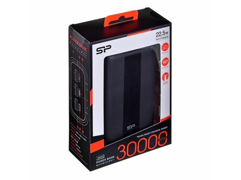 Резервна батерия Silicon Power QX55 Черен 30000 mAh