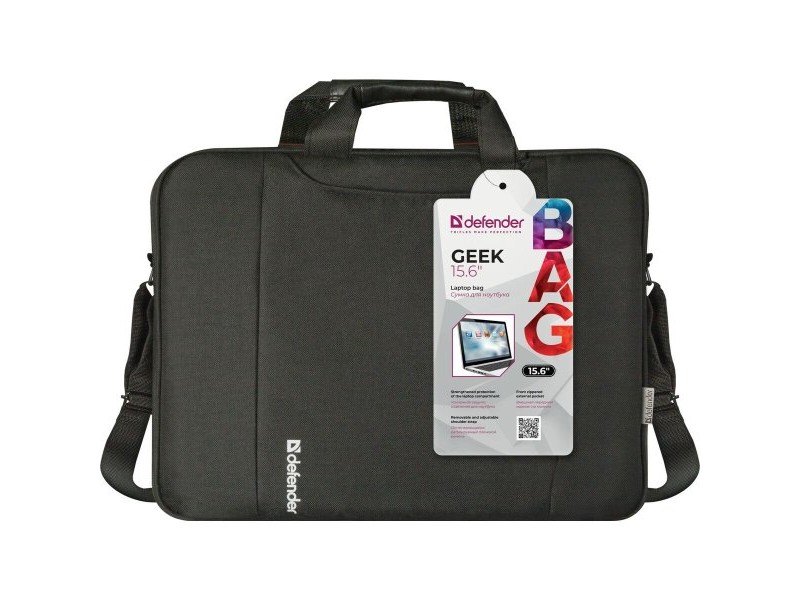 Чанта за лаптоп Defender Geek Черен Монохромов 15,6''