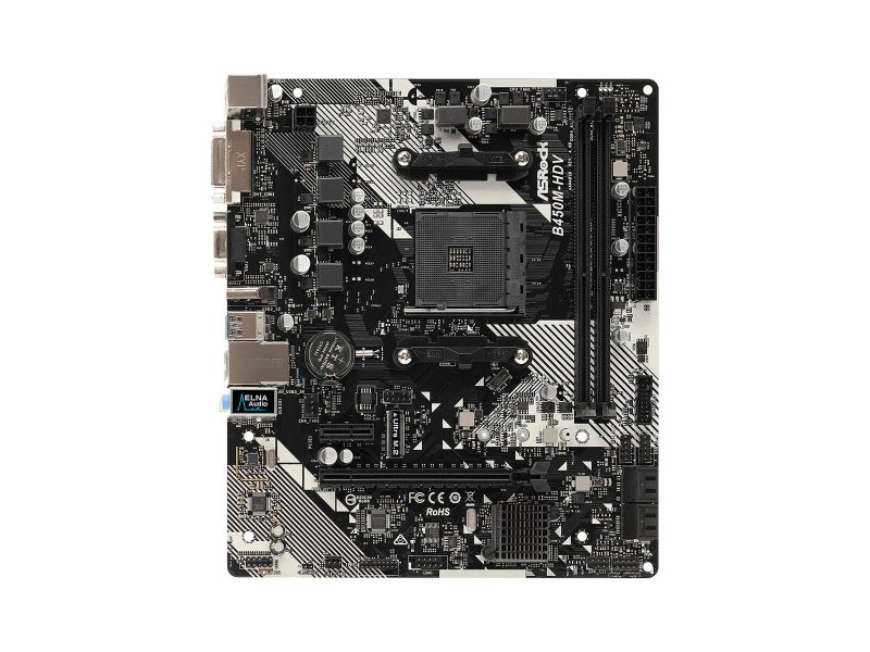 Дънна платка ASRock B450M-HDV R4.0 AMD B450 AMD AM4