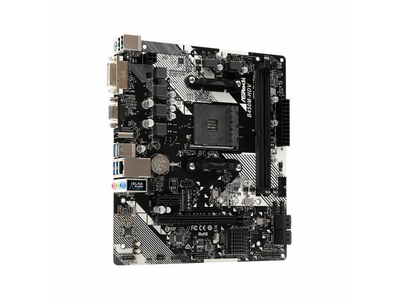 Дънна платка ASRock B450M-HDV R4.0 AMD B450 AMD AM4