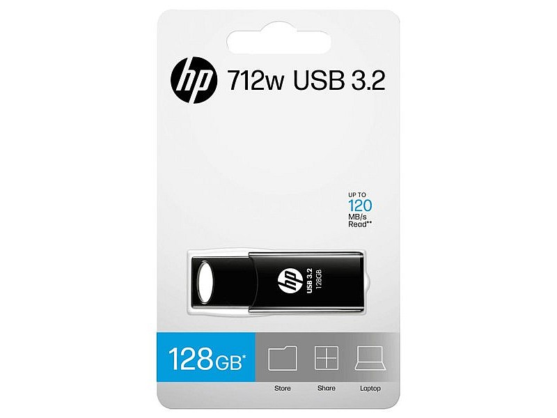 USB стик HP 712w Черен 128 GB