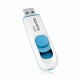 USB стик Adata AC008-32G-RWE 32 GB Бял Син/бял