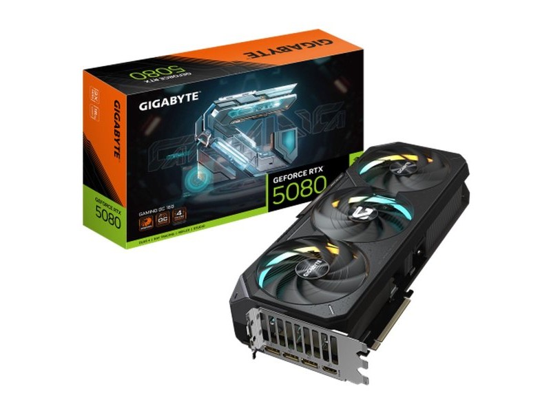 Графична карта Gigabyte GeForce RTX 5080 GAMING OC 16G GEFORCE RTX 5080 16 GB GDDR6 GDDR7