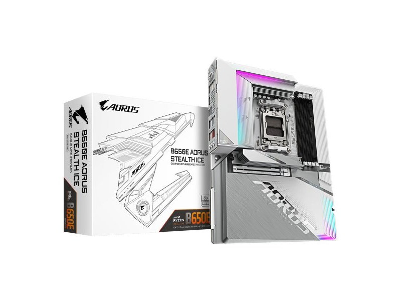 Дънна платка Gigabyte B650E AORUS STEALTH ICE AMD AMD B650 AMD AM5