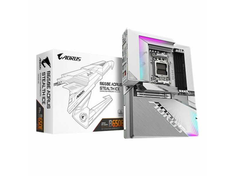 Дънна платка Gigabyte B650E AORUS STEALTH ICE AMD AMD B650 AMD AM5