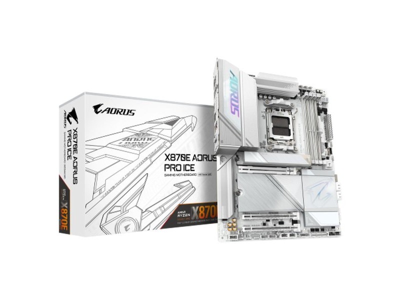 Дънна платка Gigabyte X870E AORUS PRO ICE AMD X870E AMD AM5