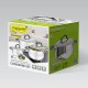 Касерола с Капак Feel Maestro MR-3522-6M-BLACK Сребрист Стомана Неръждаема стомана Ø 18 cm Ø 20 cm Ø 16 cm 2,5 L 1,8 L 3,5 L (6