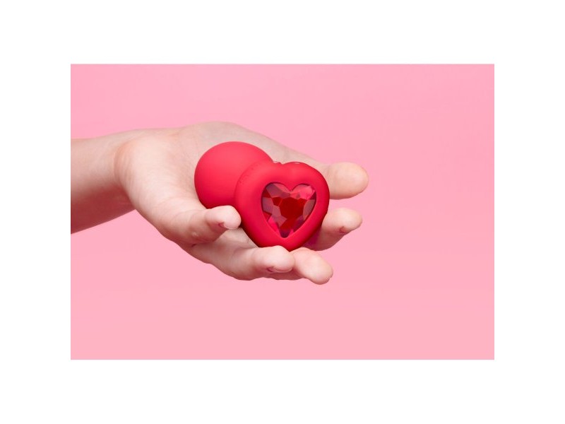 Вибратор B-Vibe Heart Червен
