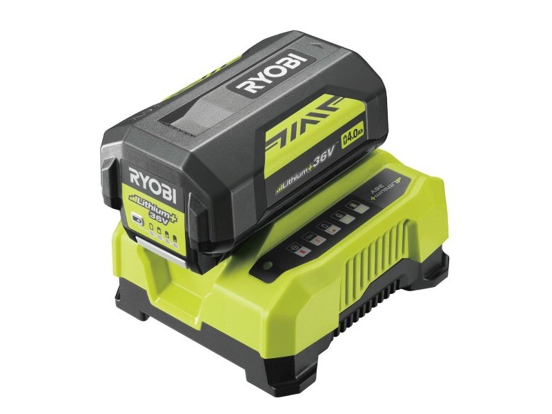 Charger and rechargeable battery set Ryobi Max Power 36 V 4 Ah