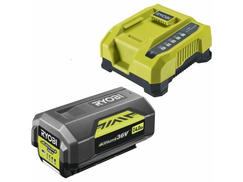 Charger and rechargeable battery set Ryobi Max Power 36 V 4 Ah